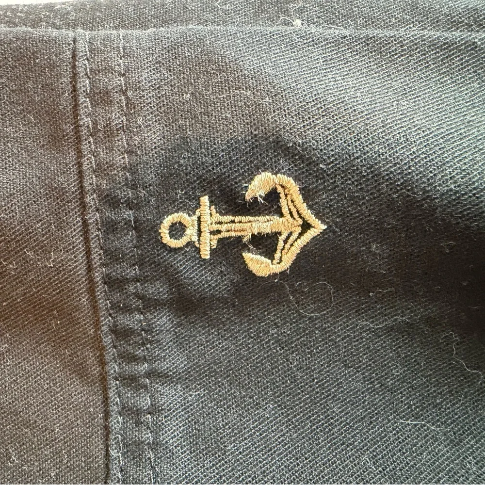 Black Dickies Men’s Pants with Gold Anchor